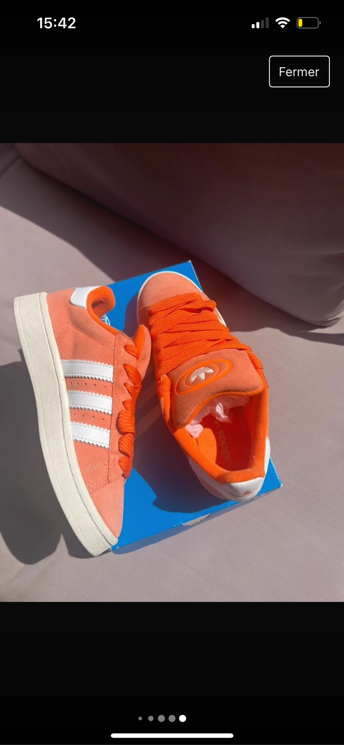 Adidas Campus 00s orange/corail – T. 37 1/3 – Très bon état